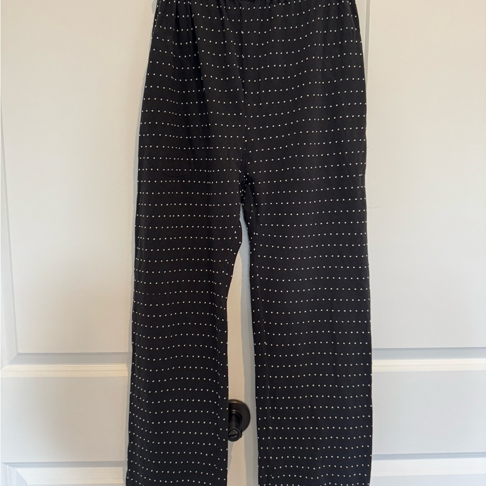 THE GREAT. Black Pants with White Dots
